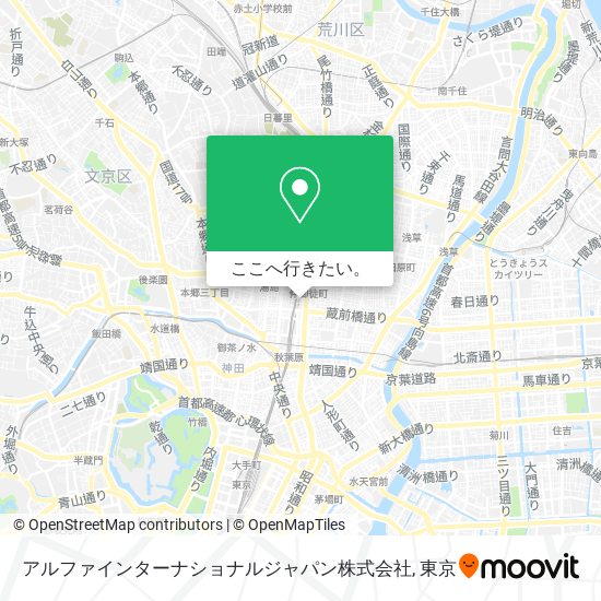 アルファインターナショナルジャパン株式会社地図