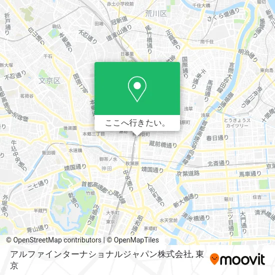 アルファインターナショナルジャパン株式会社地図