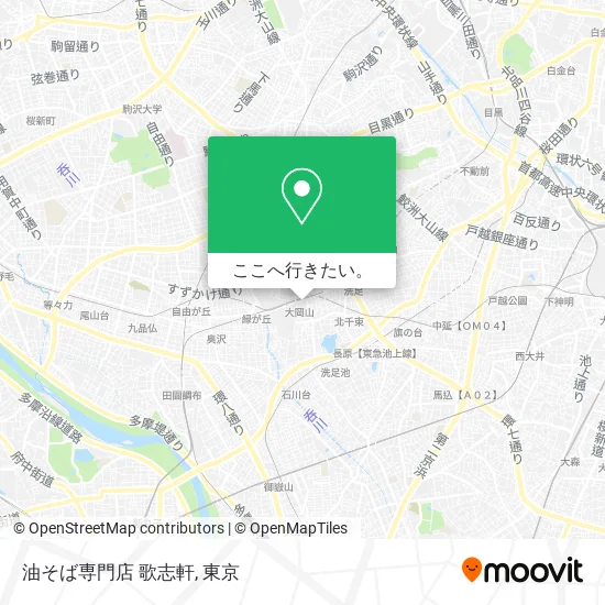 油そば専門店 歌志軒地図