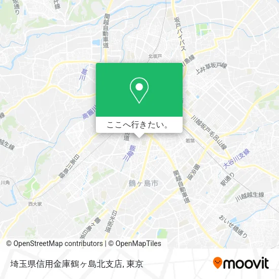 埼玉県信用金庫鶴ヶ島北支店地図