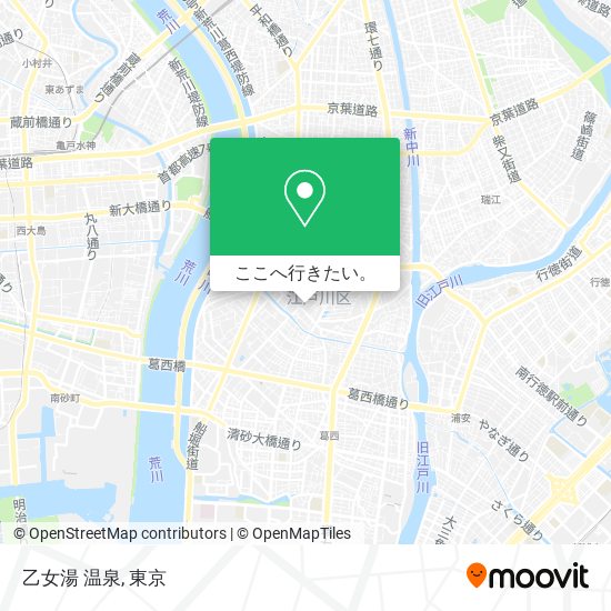 乙女湯 温泉地図