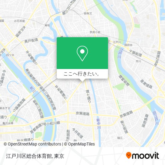 江戸川区総合体育館地図
