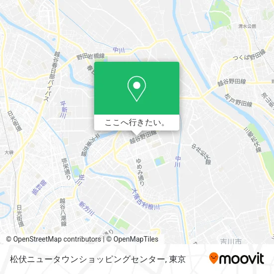 松伏ニュータウンショッピングセンター地図