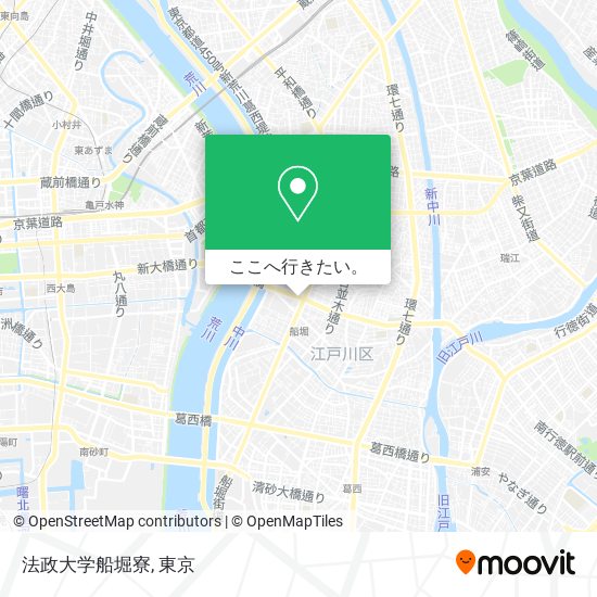 法政大学船堀寮地図