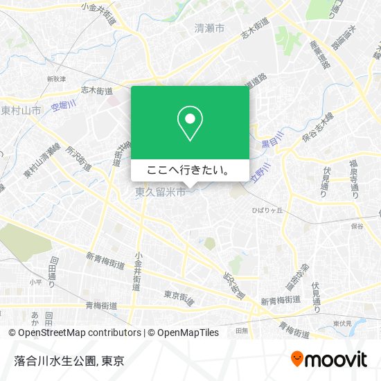 落合川水生公園地図