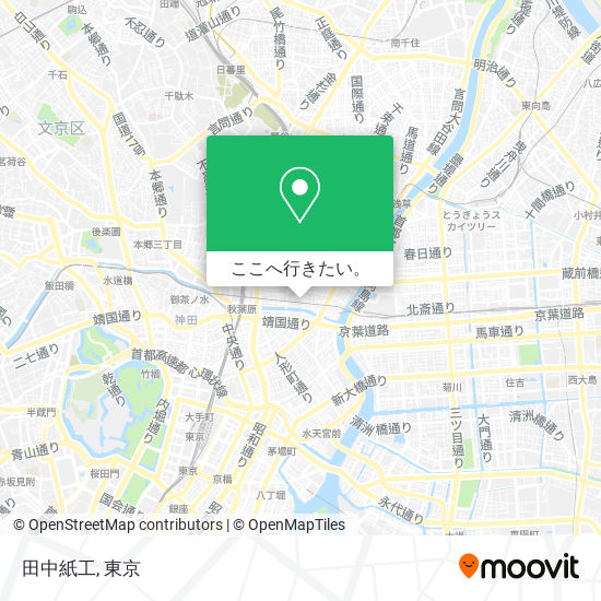 田中紙工地図