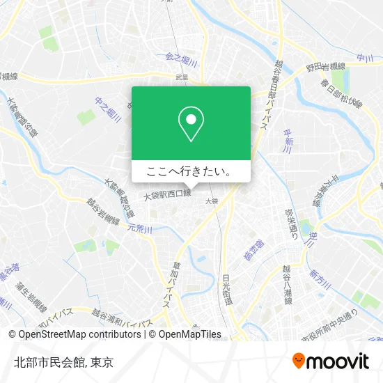 北部市民会館地図