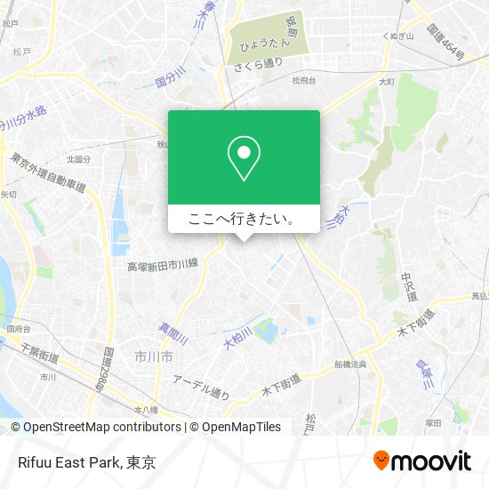 Rifuu East Park地図