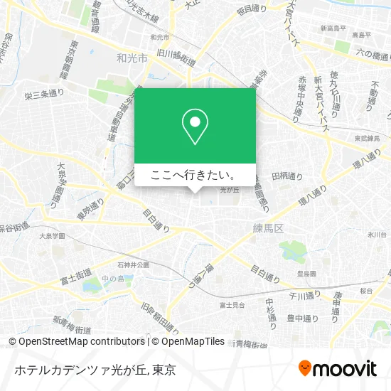 ホテルカデンツァ光が丘地図