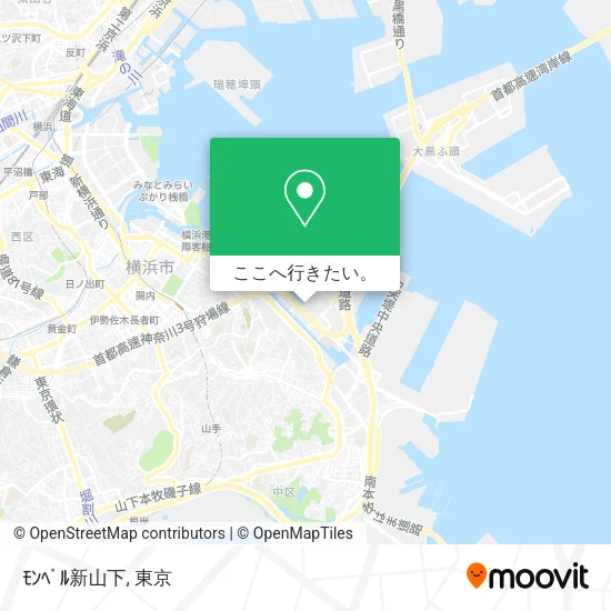 ﾓﾝﾍﾞﾙ新山下地図