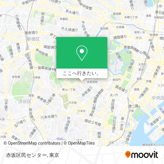 赤坂区民センター地図