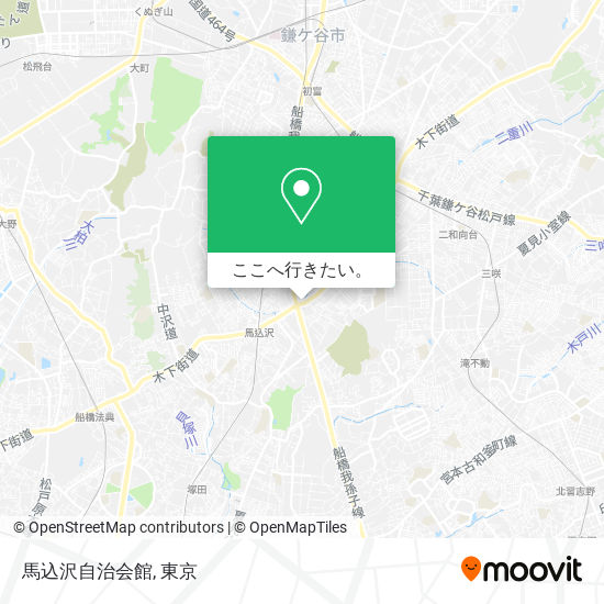 馬込沢自治会館地図