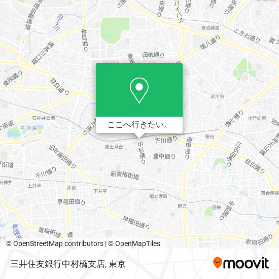 三井住友銀行中村橋支店地図