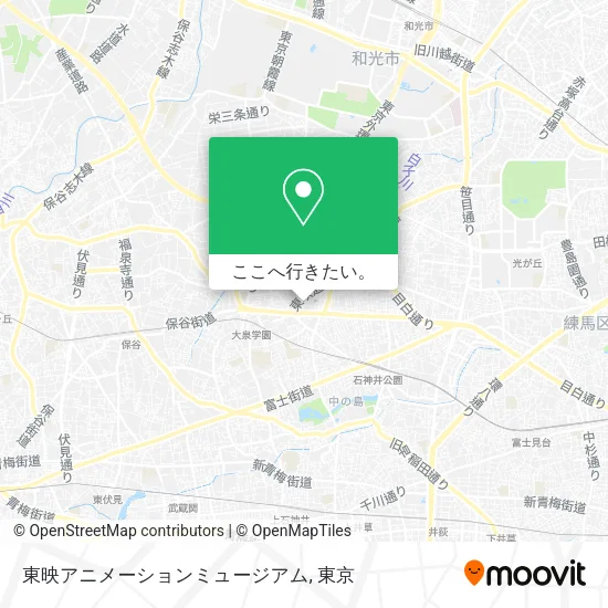 東映アニメーションミュージアム地図