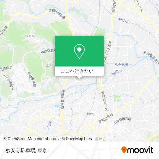 妙安寺駐車場地図