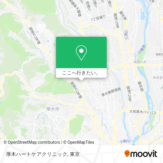 厚木ハートケアクリニック地図