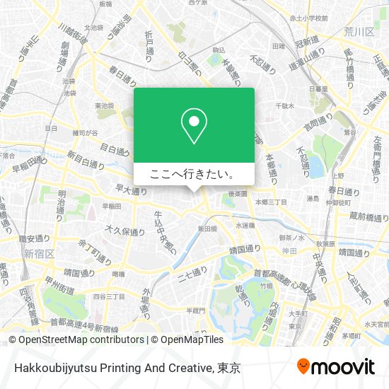 Hakkoubijyutsu Printing And Creative地図