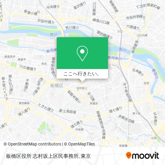板橋区役所 志村坂上区民事務所地図
