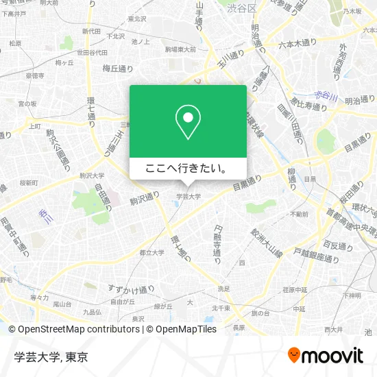 学芸大学地図