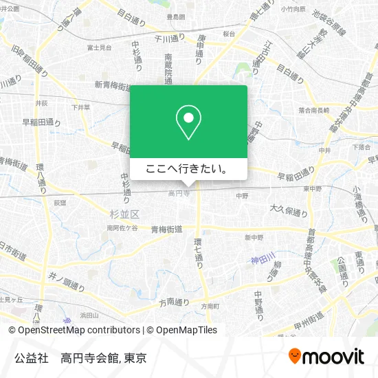 公益社　高円寺会館地図