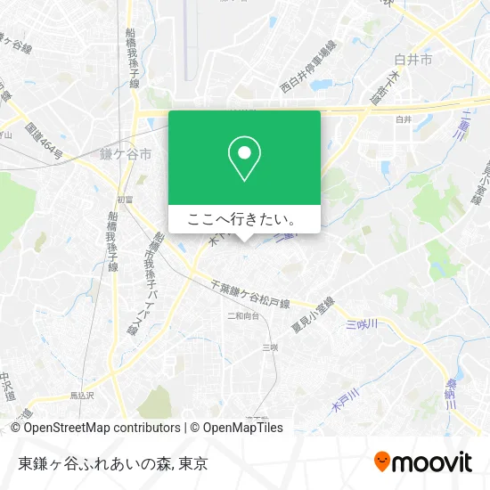 東鎌ヶ谷ふれあいの森地図