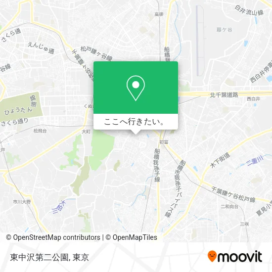 東中沢第二公園地図