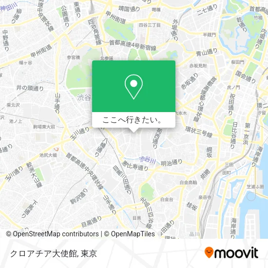クロアチア大使館地図