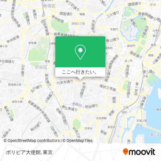 ボリビア大使館地図
