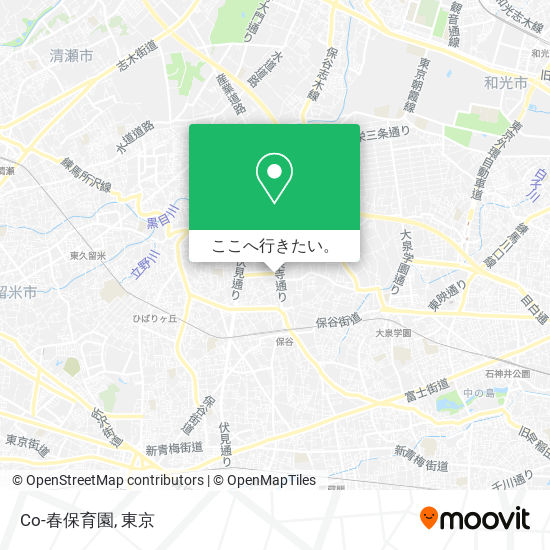 バスで西東京市のco 春保育園への行き方 Moovit