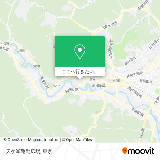 天ケ瀬運動広場地図