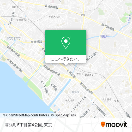 幕張町5丁目第4公園地図