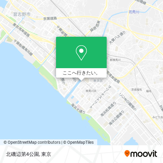 北磯辺第4公園地図