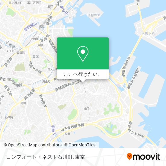 コンフォート・ネスト石川町地図