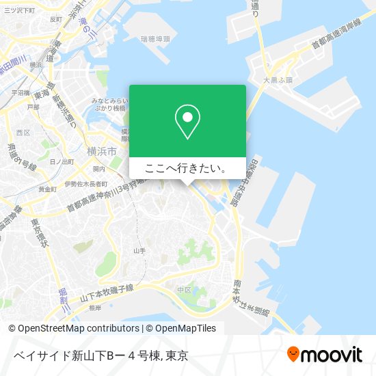 ベイサイド新山下Bー４号棟地図