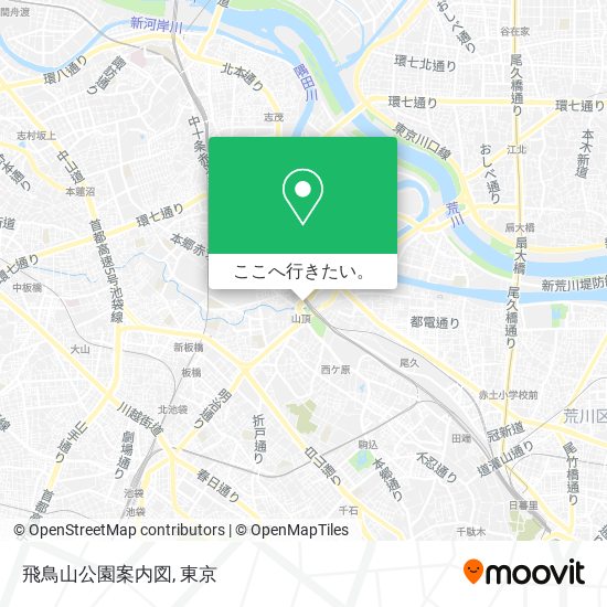 飛鳥山公園案内図地図