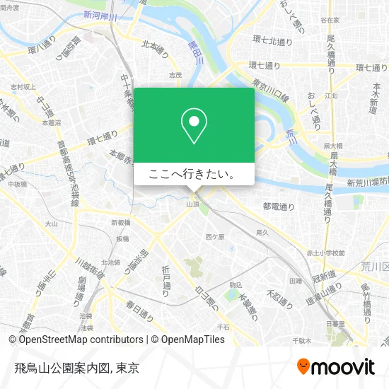 飛鳥山公園案内図地図