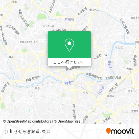 江川せせらぎ緑道地図