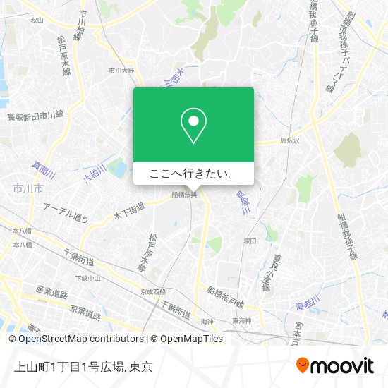 上山町1丁目1号広場地図