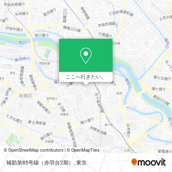 補助第85号線（赤羽台2期）地図