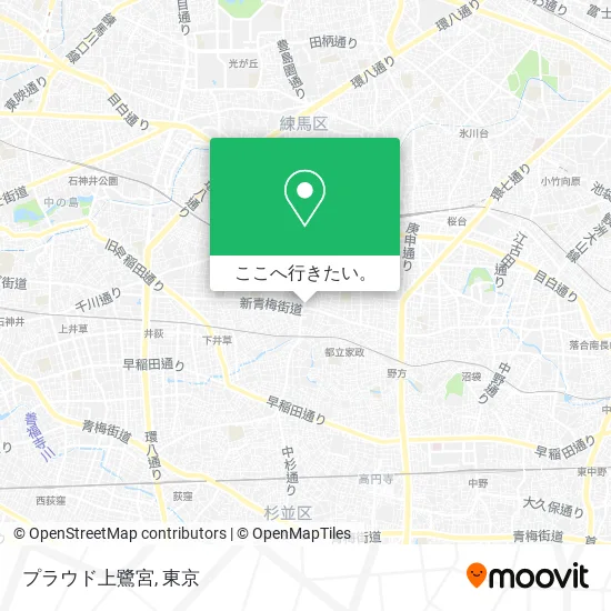プラウド上鷺宮地図