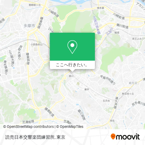読売日本交響楽団練習所地図