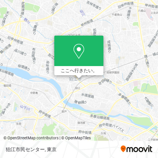 狛江市民センター地図