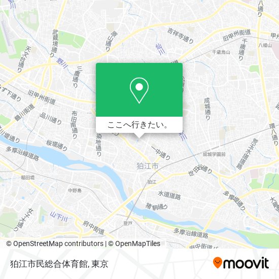 狛江市民総合体育館地図