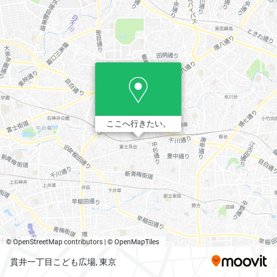 貫井一丁目こども広場地図