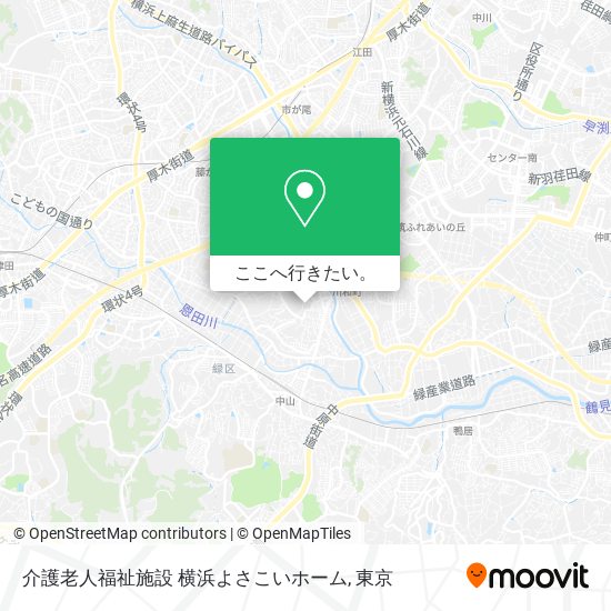 介護老人福祉施設 横浜よさこいホーム地図