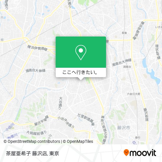 茶屋亜希子 藤沢店地図
