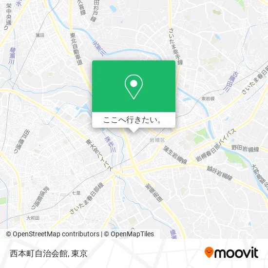 西本町自治会館地図