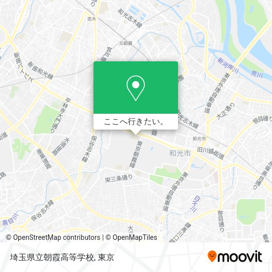 埼玉県立朝霞高等学校地図