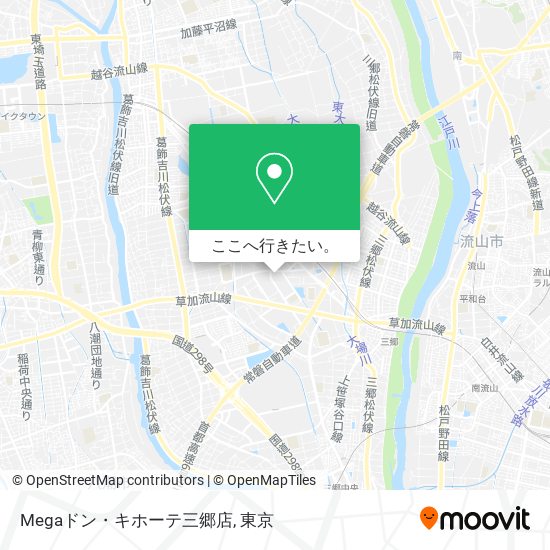 Megaドン・キホーテ三郷店地図
