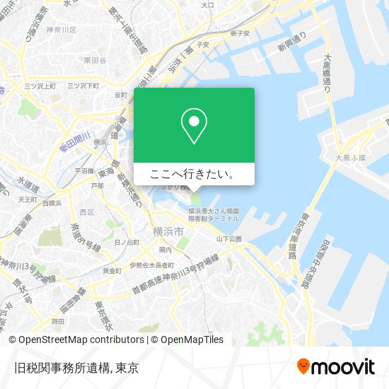 旧税関事務所遺構地図